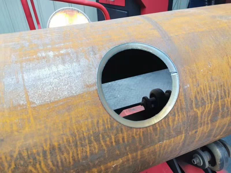 pipe cross line cutting